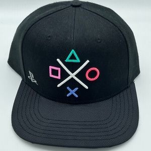 PlayStation Flat Bill SnapBack Hat Adjustable Size Bioworld